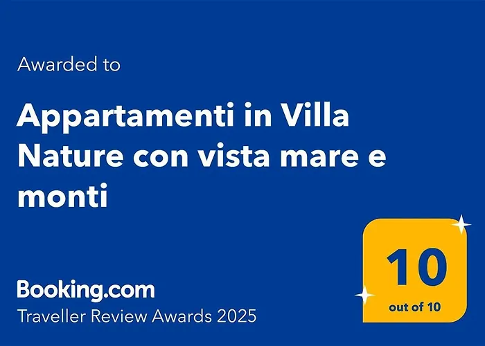 Appartamenti in Villa Nature con vista mare e monti
